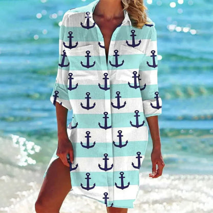 Mint green anchor