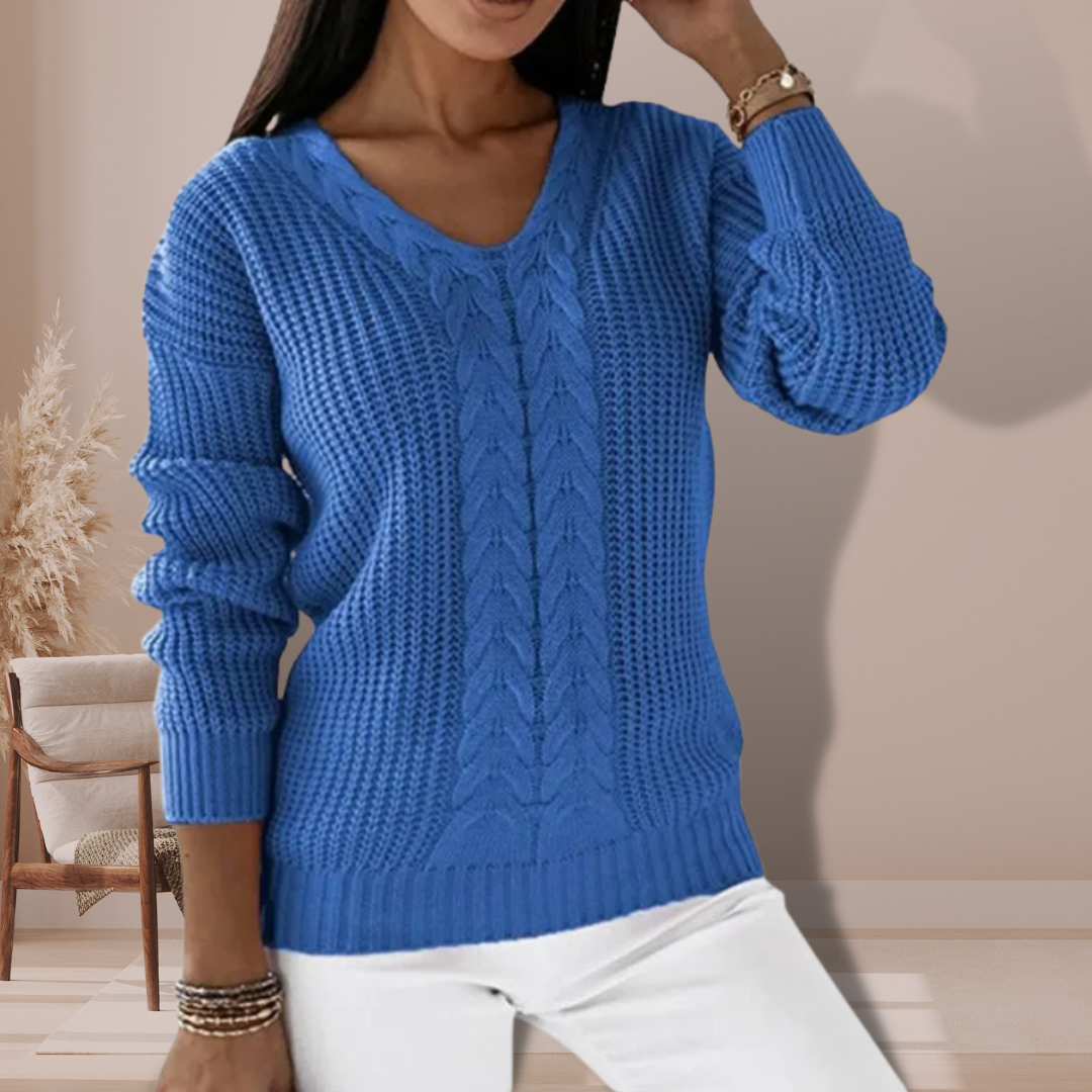 Mireya® | Knitted velvet sweater