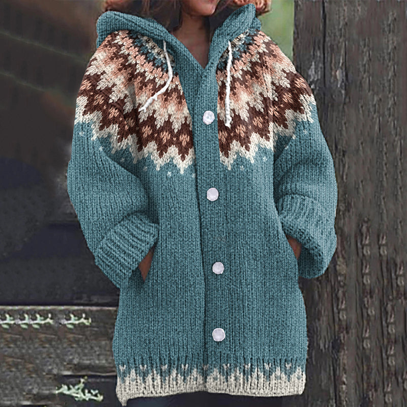 Vintage Fairman Island Pattern Cozy Sweater elevenforest