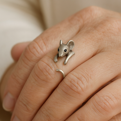 Silver Mouse Ring