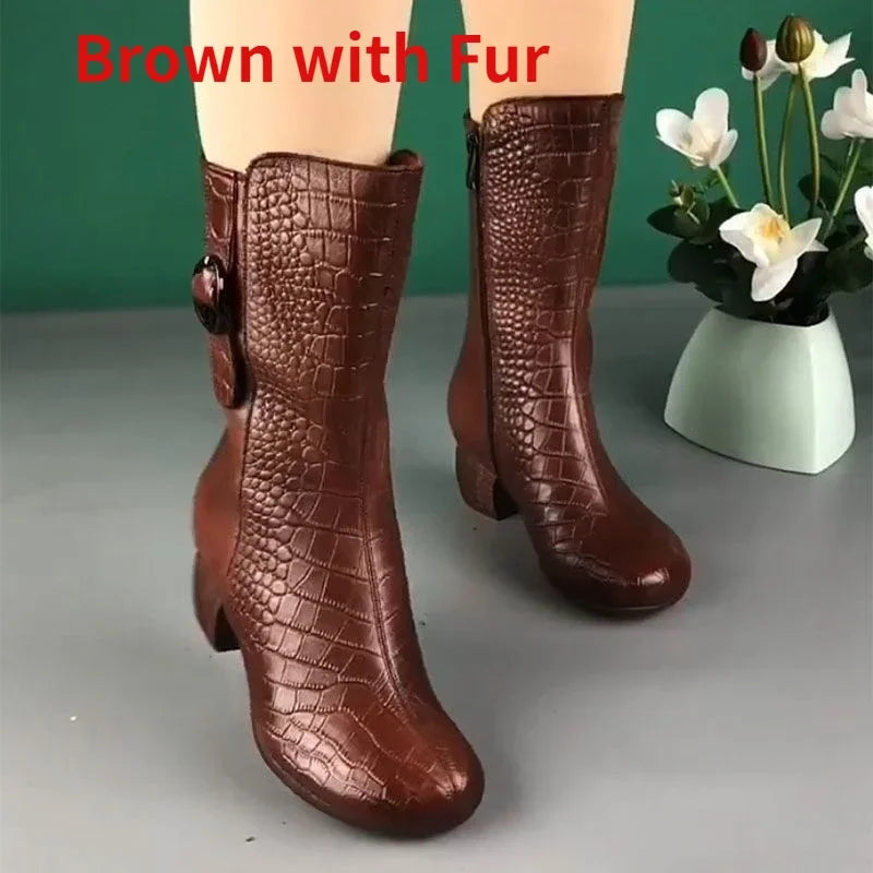 Classic Orthopedic Boots with Timeless Style