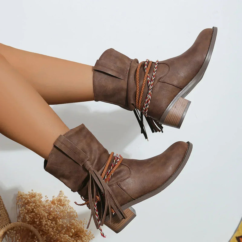 Vintage Inspired Orthopedic Boots