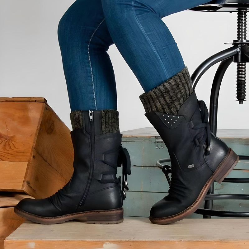 Vintage Inspired Orthopedic Boots