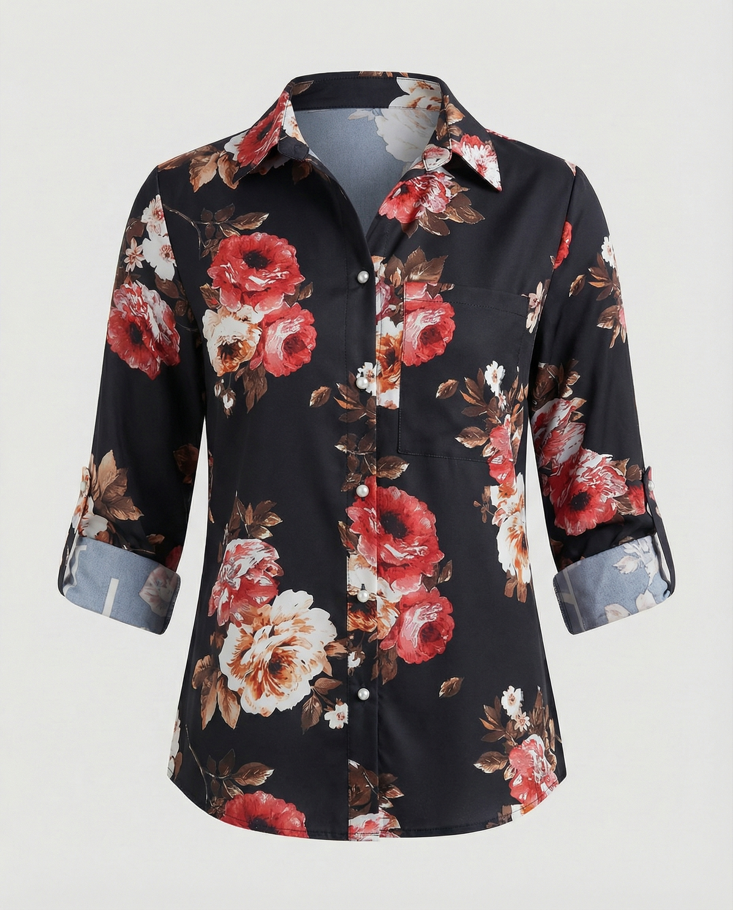Black Pink Flowers