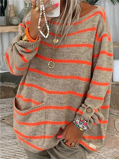 Martha | Elegant Striped Sweater