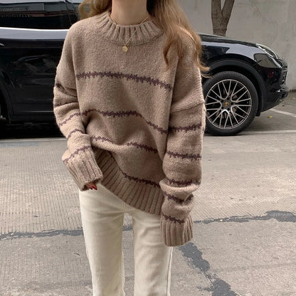 Lidia® | Cozy striped sweater for women