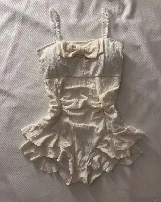 A Vintage Style Swimsuit with Delicate Timeless Details