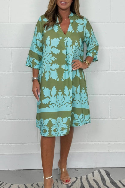Blue And Olive Green