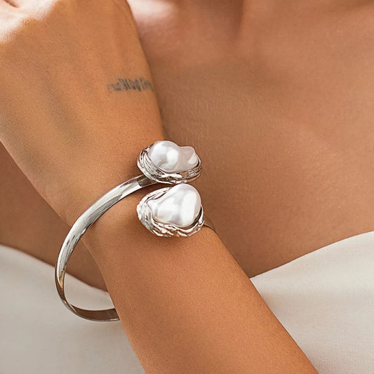 Pearl Silvered Bracelet