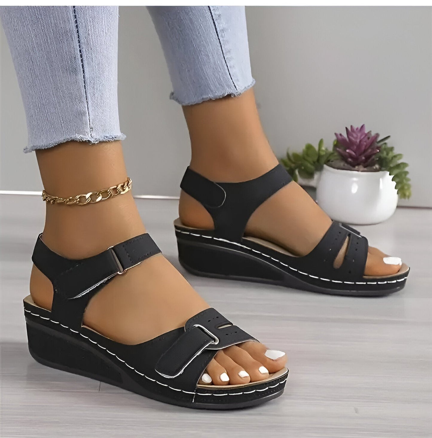 Classic Orthopedic Sandals with Timeless Style