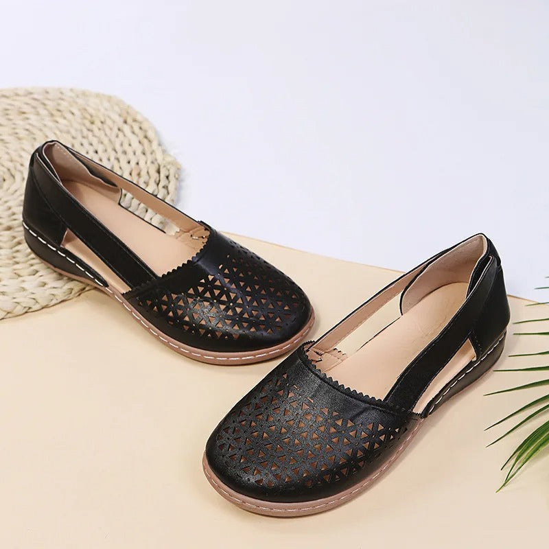 Classic Orthopedic Flats with Timeless Style